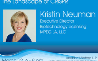 March 12 SDIPLA evening event - The Landscape of CRISPR